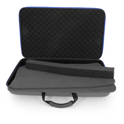Front. CASEMATIX - CASEMATIX DJ Controller Travel Case Fits Pioneer DJ, Hercules, Mackie Mixers & More Up to 22.5"x13.5"x2.75" - Gray.
