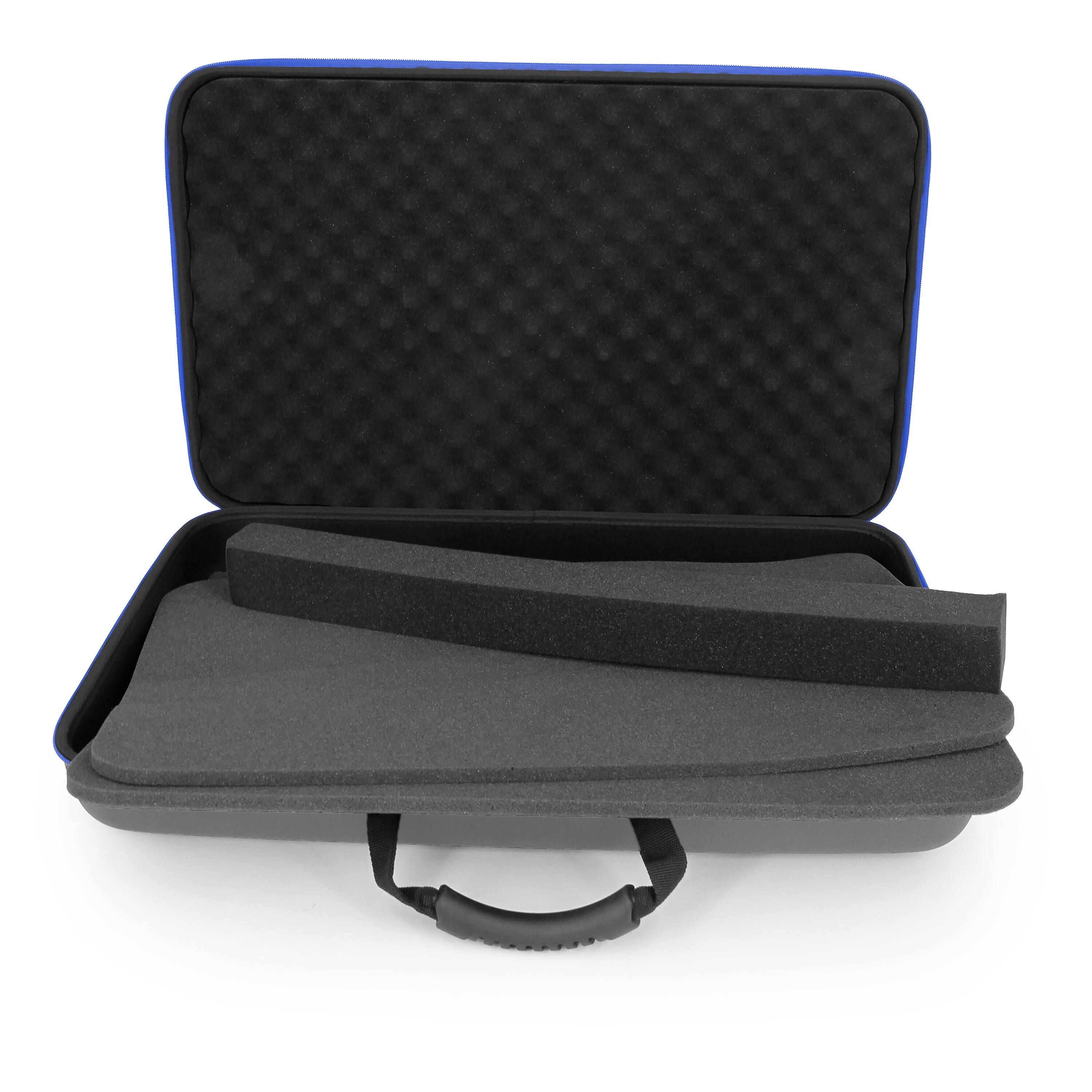 Front. CASEMATIX - CASEMATIX DJ Controller Travel Case  Fits Pioneer DJ, Hercules, Mackie Mixers & More Up to 22.5"x13.5"x2.75" - Gray.