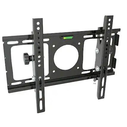 Front. Pyle - Pyle 23” to 36” Flat Panel Tilted TV Wall Mount – Universal Mount with Tilt and Leveling Adjustments - Black.