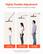 Highly Flexible Adjustment
Ensure optimal experience for people of all heights
Lowered for children's height
Slightly extended for women's height
Raised higher for men's height
NOTE: Do not move the arm or apply pressure without loosening the rotating nut first