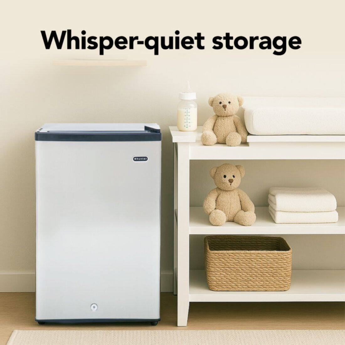 Whisper-quiet storage
