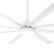 Left. Breezary - 72-In Large Ceiling Fan with 8 Aluminum Blades, DC Motor, 6-Speed Remote with Timer, 2 Downrods, Light/No Light Option - Matte White (With Light).