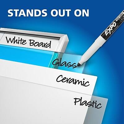 STANDS OUT ON  
White Board  
Glass  
Ceramic  
Plastic