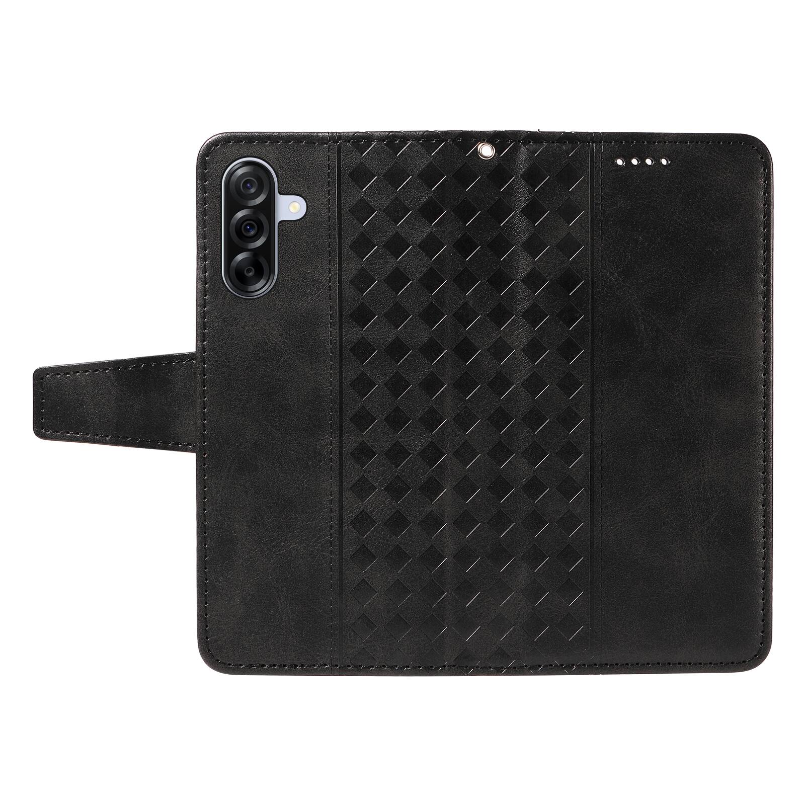 Alt View 8. Dteck - For Samsung Galaxy A17 5G Shockproof Leather Folio Kickstand Card Slots Wallet Case with Strap - Black.