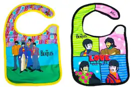 PopMarket - The Beatles - Daphyl's - The Beatles - All you need is Love - Soft Bibs 2-Pack DAPTBLVB2PK - APPAREL - Multicolor