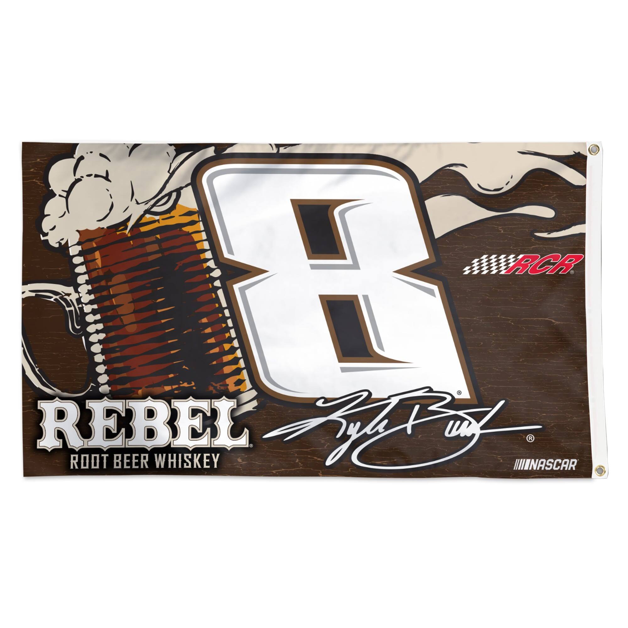 RCR  
REBEL  
ROOT BEER WHISKEY  
Kyle Busch  
NASCAR