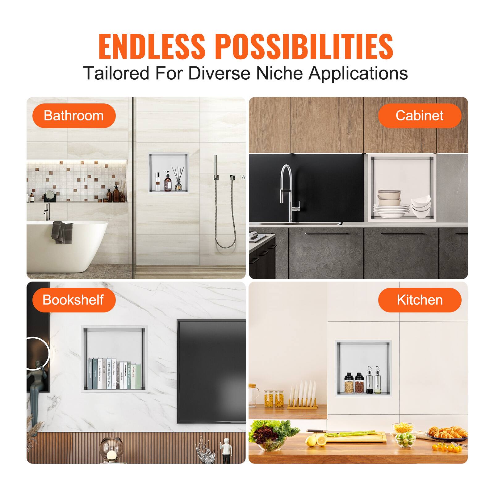 ENDLESS POSSIBILITIES  
Tailored For Diverse Niche Applications  

Bathroom  
Cabinet  
Bookshelf  
Kitchen