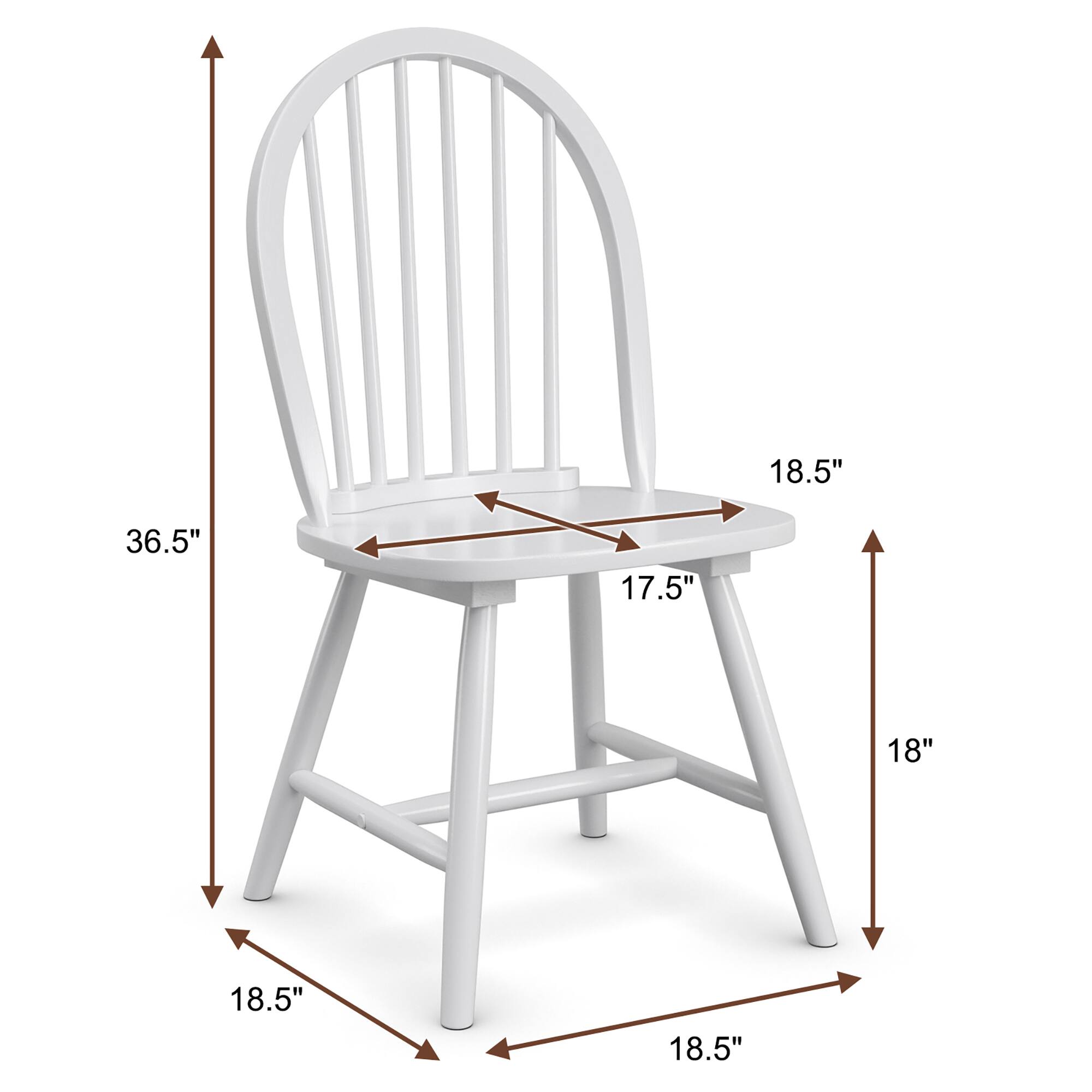 The text on the image reads: 36.5" 17.5" 18" 18.5" 18.5" 18.5".