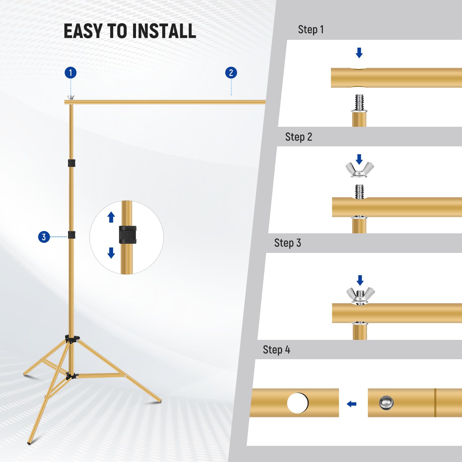 EASY TO INSTALL

Step 1

Step 2

Step 3

Step 4