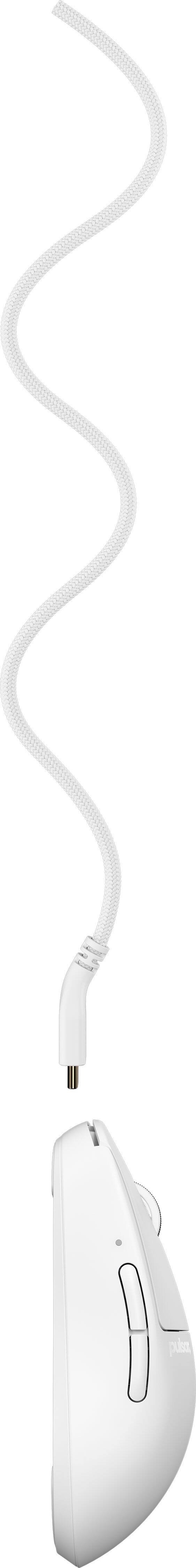 Alt View 2. Pulsar - X2 Medium Wired Mouse - White.