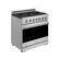 Left. Thor Kitchen - Gordon Ramsay Series by Thor Kitchen 6.0 Cu. Ft Freestanding Gas Range - Stainless Steel.