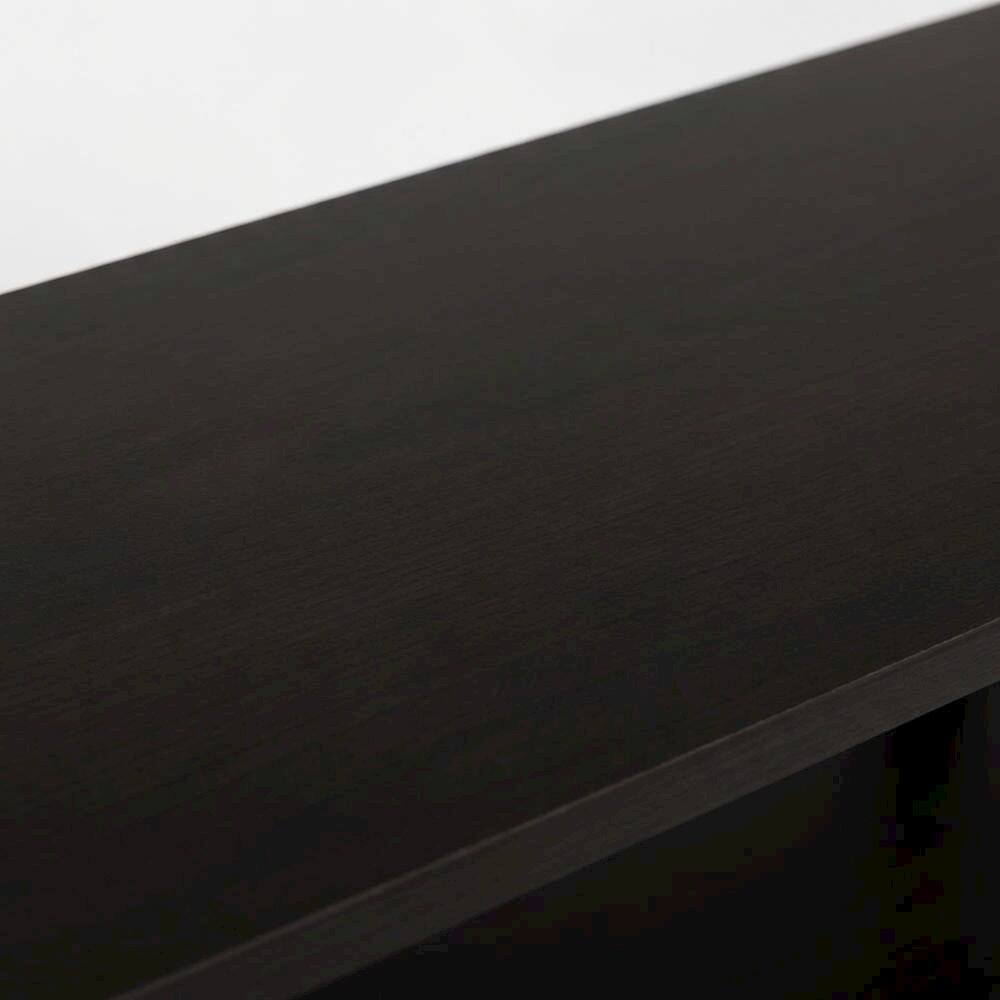 Alt View 4. FurniFact - Walnut TV Stand with 3-Tier Open Storage and Modern Design - Brown.