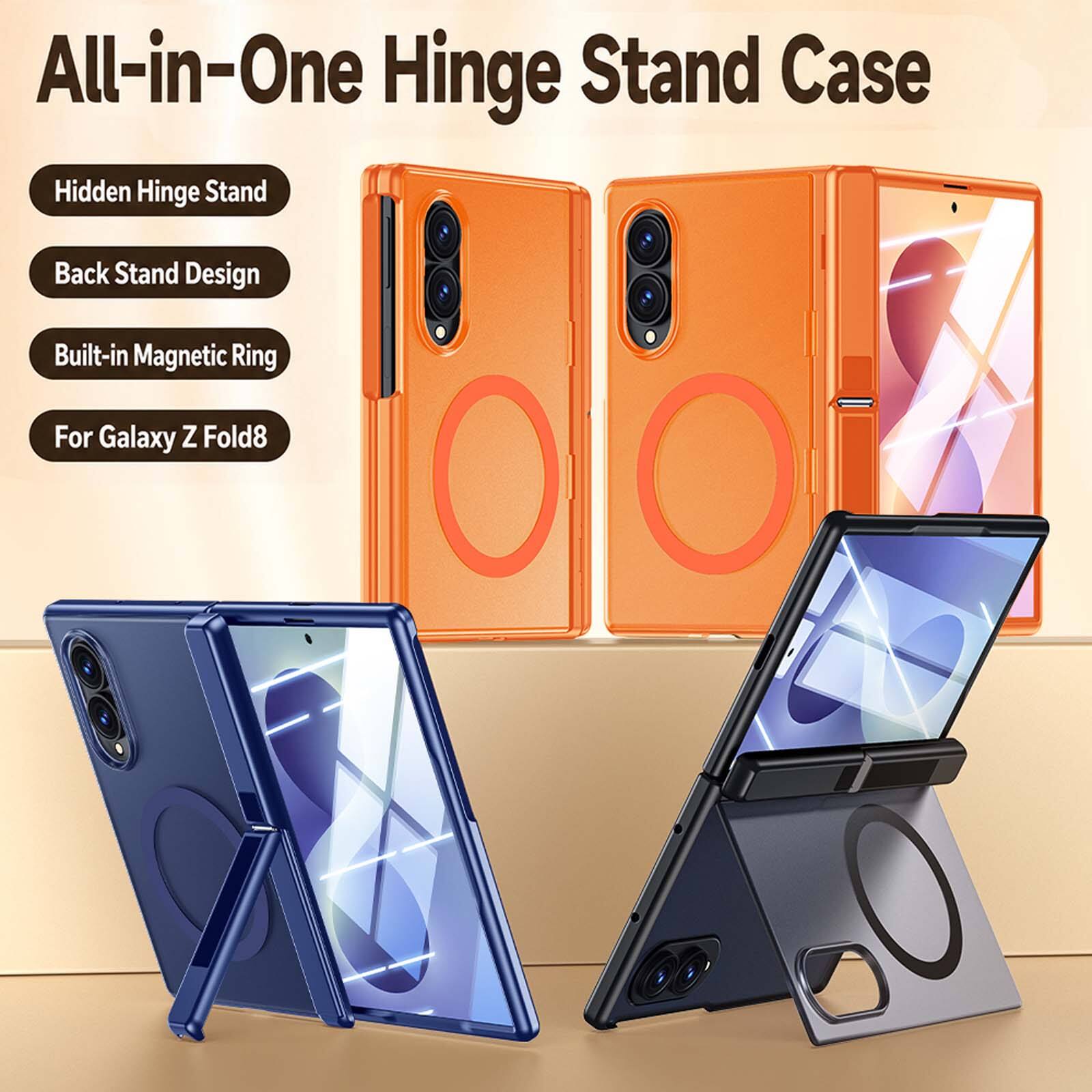 All-in-One Hinge Stand Case  
Hidden Hinge Stand  
Back Stand Design  
Built-in Magnetic Ring  
For Galaxy Z Fold8