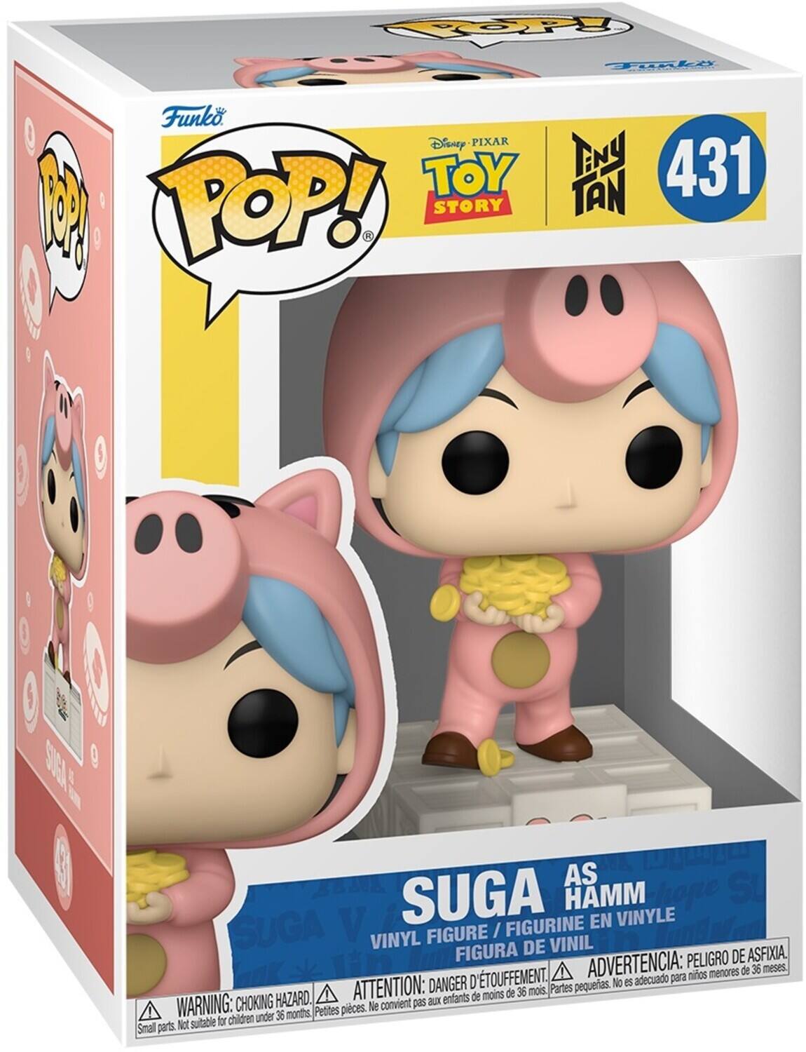 Funko POP! Disney Pixar Toy Story Eny Tan 431 Suga Hamm Vinyl Figure / Figurine En Vinyle Figura De Vinil Peligro De Asfixia. AnK D'TOUFFEMENT. ADVERTENCIA: nios menores de 36 meses. DANGER No eS adecuado para ATTENTION: de 36 mois. Partes pequeas. HAZARD. enfants de moins WARNING: CHOKING Petites pieces. Not suitable for children under Small parts.