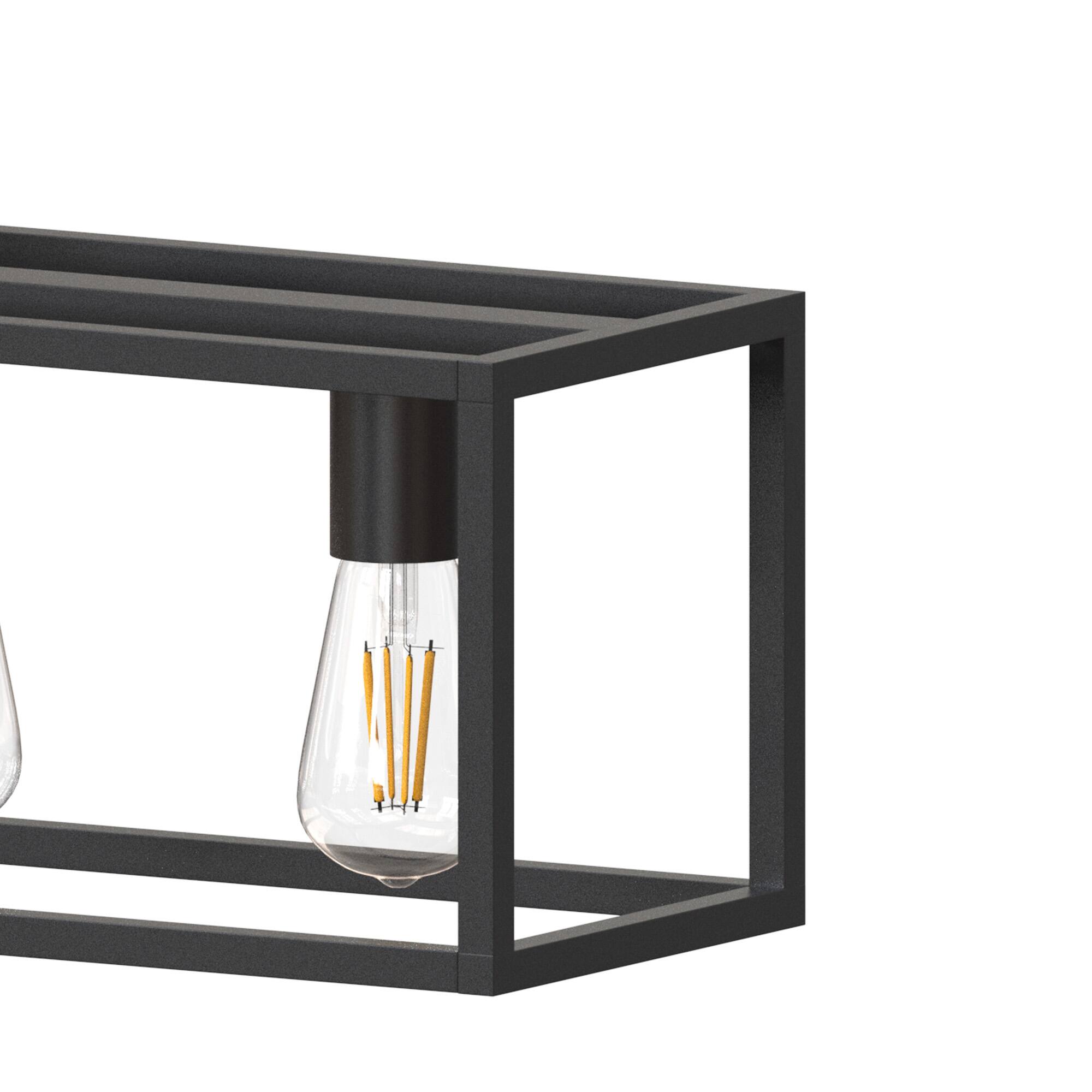 Alt View 6. Jandcase - JANDCASE 5-Light Black Island Pendant Light, E26 Socket, Non-Integrated Bulbs, KD Design, for Kitchen Island - Black.