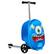 Alt View 5. GoPowerBike - GoPowerBike GoVoyage 3-Wheel Kids Luggage Scooter with Light-Up Wheels | Blue - Blue.