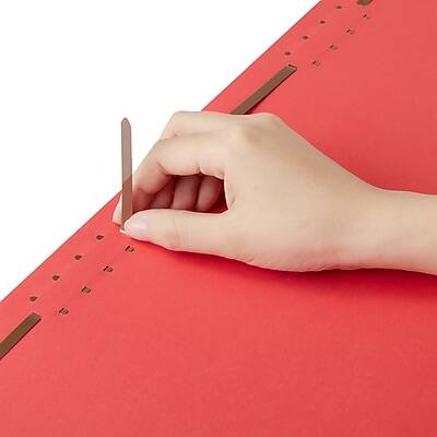 Alt View 5. Staples - Heavy Duty Reinforced Classification Folder, 2" Expansion, Legal Size, Red, 50/Box  - Red.
