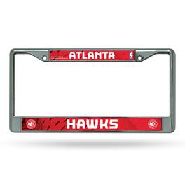 Rico Industries - Atlanta Hawks NBA Chrome Metal License Plate Frame - Multi