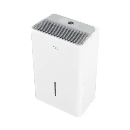 Front. TCL - TCL 25 Pint 2000 Sq. Ft. 4 Quart Bucket Capacity Portable Dehumidifier, ENERGY STAR Certified, Quiet Operation - White.