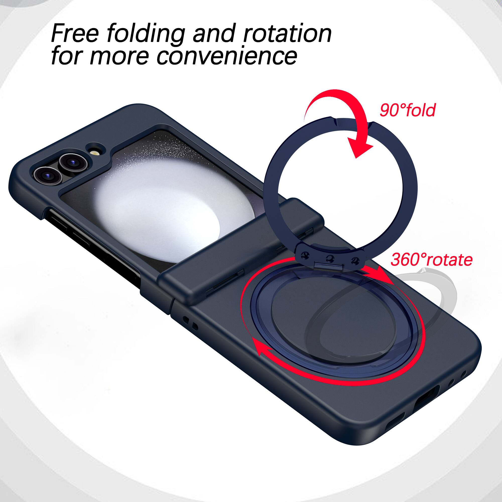 Free folding and rotation for more convenience  
90° fold  
360° rotate