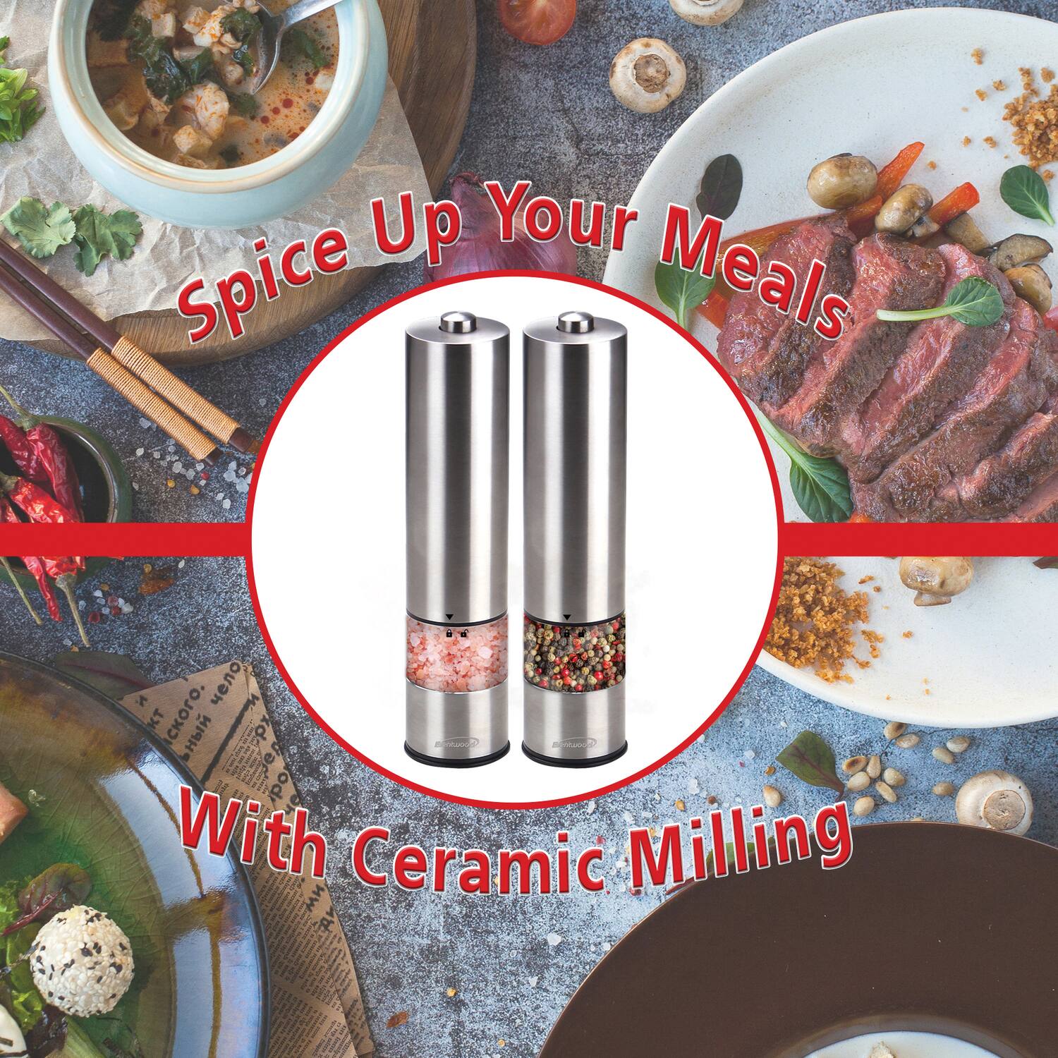 Spice Up Your Meals  
With Ceramic Milling