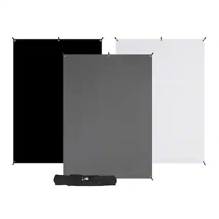 Front. Westcott - Westcott X-Drop 3-Pack Backdrop Kit (5 x 7 feet).