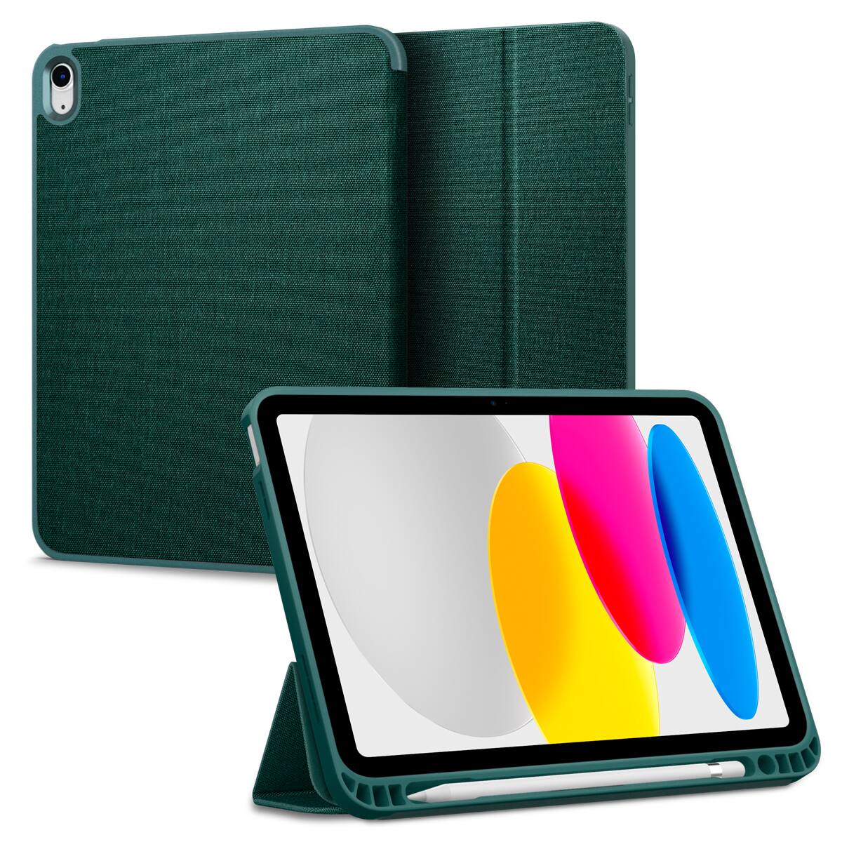 Alt View 8. Spigen - Spigen Urban Fit iPad 11-inch Case - Midnight Green - Midnight Green.