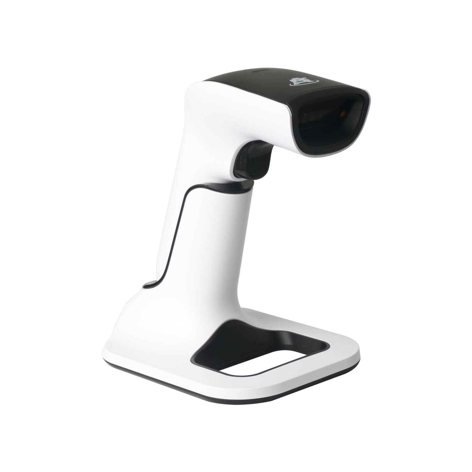 Angle. ScanAvenger - ScanAvenger SA9000 Wireless 1D/2D Barcode Scanner – Bluetooth, Wi-Fi, USB, Handheld/on-Counter - Black and White.