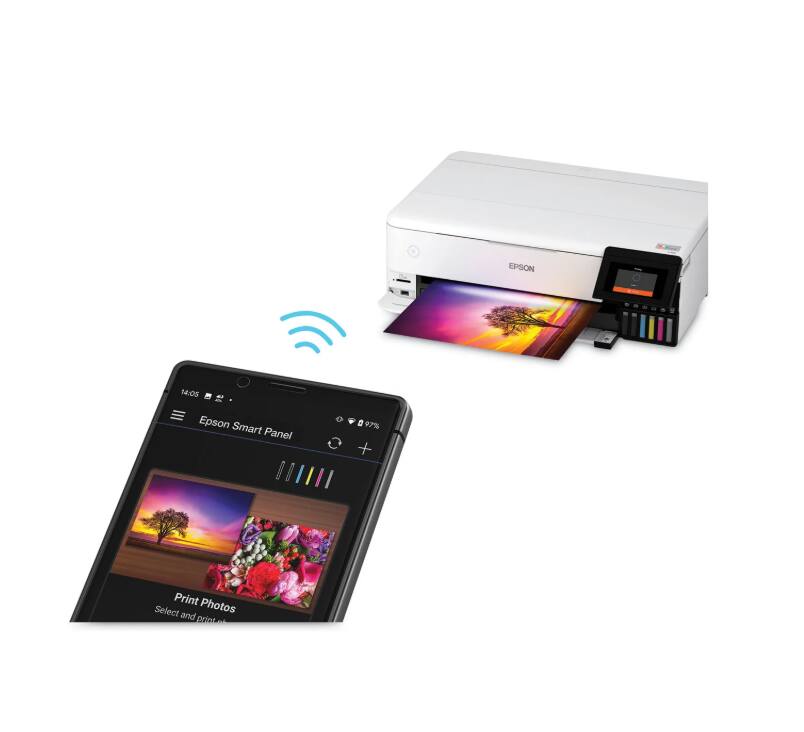 EPSON 1:OS  
Epson Smart Panel  
97%  
Print Photos  
Select and print