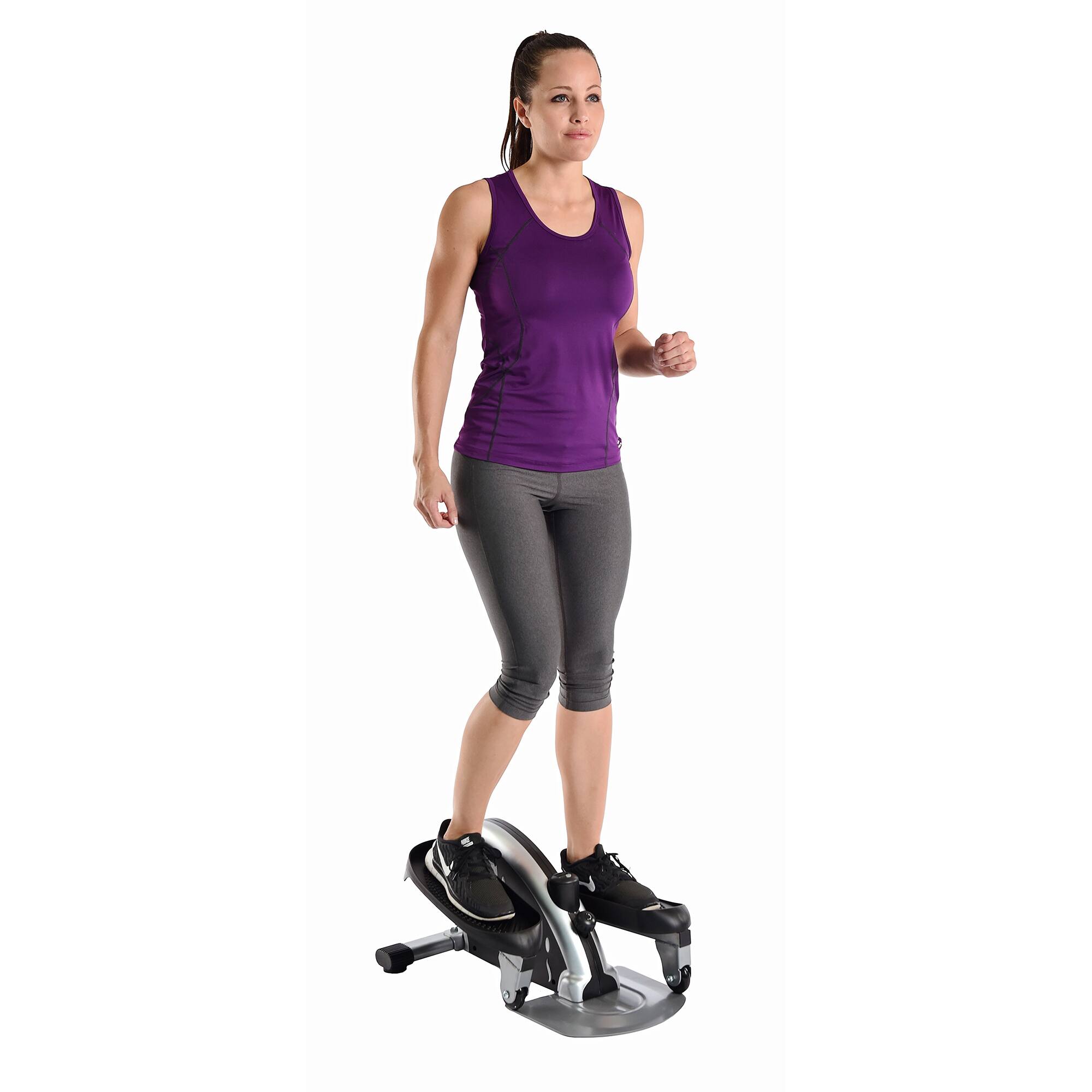 Alt View 1. Stamina Products - Stamina Inmotion E1000 Compact Lower Body Cardio Workout Strider Machine, Silver - Silver.
