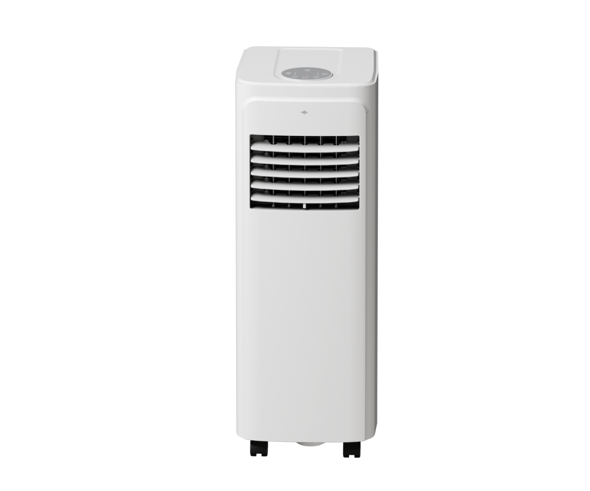 Left. JUJABU - 12000 BTU Portable Air Conditioner, 4-in-1 Cooling & Heating AC with Dehumidifier/Fan/Sleep Mode for Home Office - White.