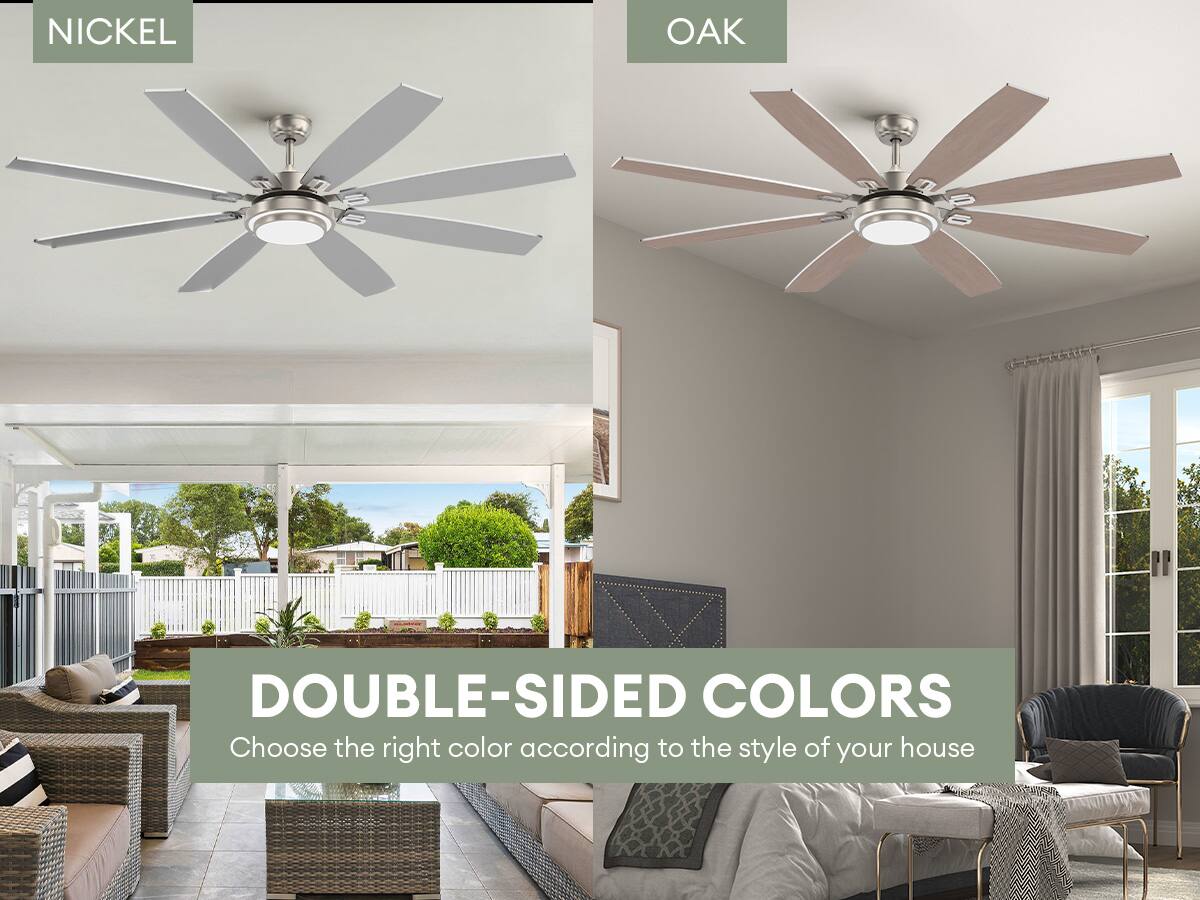 NICKEL  
OAK  

DOUBLE-SIDED COLORS  
Choose the right color according to the style of your house