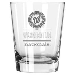 The Memory Company - Washington Nationals 15oz. Double Old Fashioned Glass - Multicolor