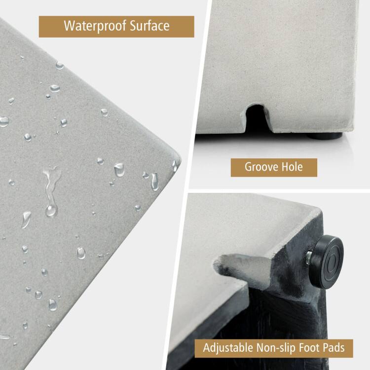 Waterproof Surface  
Groove Hole  
Adjustable Non-slip Foot Pads