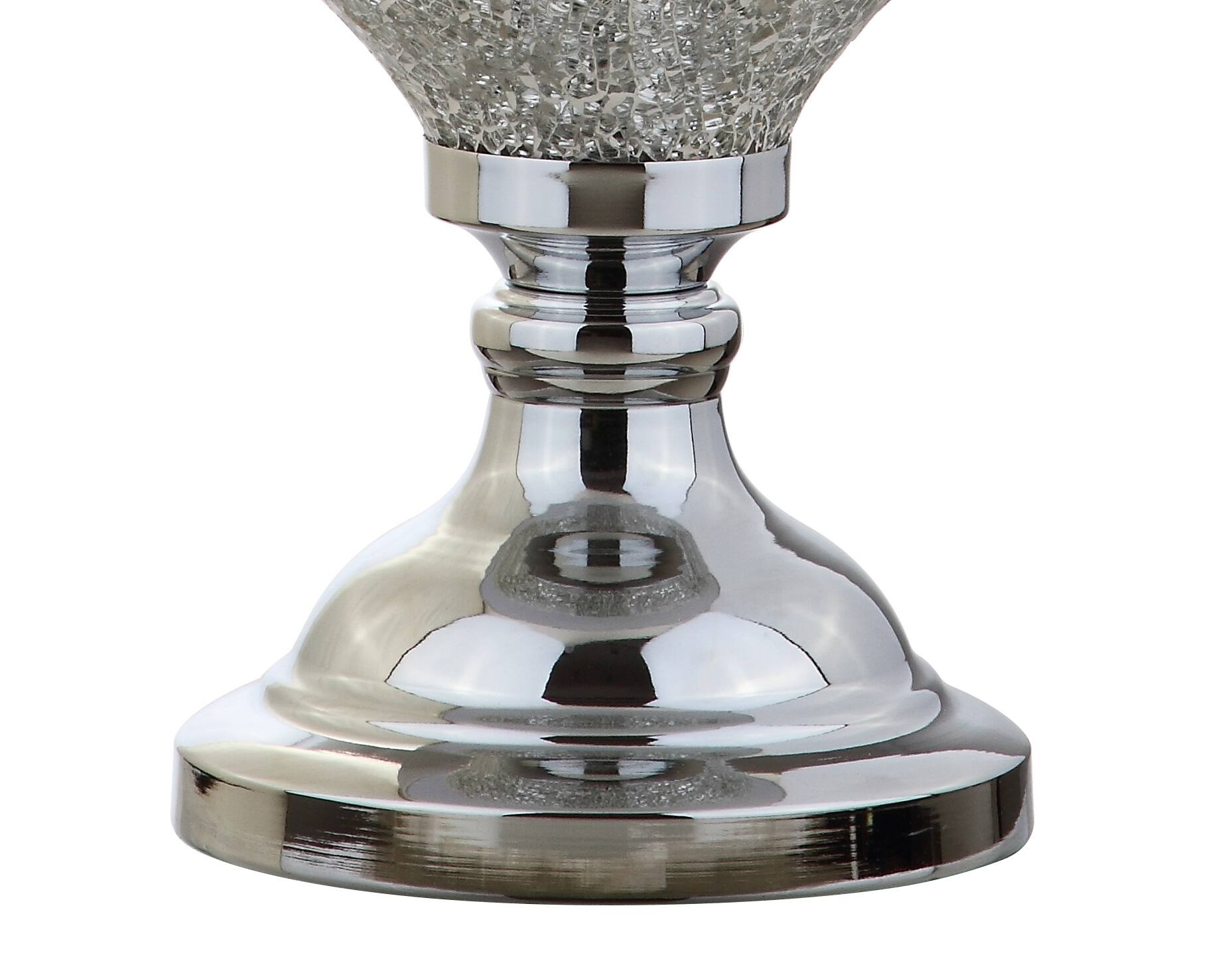 Alt View 7. Jonathan Y - Louise 27" Mirrored LED Table Lamp, Silver/Chrome - Silver/Chrome.