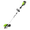 Front. Greenworks - Greenworks 80V 8" Brushless Cordless Edger, Battery and Charger Not Included - Green.