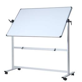 PARKER SLATER - Double-sided Magnetic Mobile Whiteboard 48 X 36 Inches Aluminium Frame And Stand Double-sided Mobile Whiteboard Board