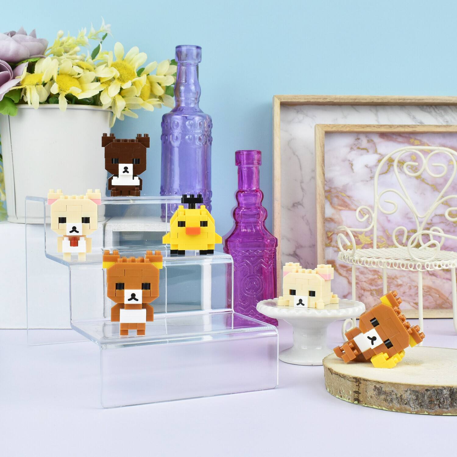Alt View 2. PopMarket - Nanoblock - Rilakkuma - Mininano Blind Box - Characters vol.1 6ct PDQ   - COLLECTIBLES - Multicolor.