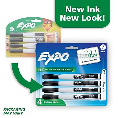New Ink New Look!

NEW MAGNETIC EXPO ERASER

EXPO
Dry Erase Markers

97% MADE FROM RECYCLED PLASTIC MATERIAL

PACKAGING MAY VARY