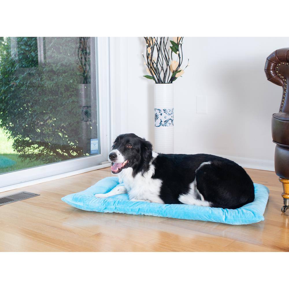 Alt View 1. Armarkat - Large Pet Bed Mat With Poly Fill Cushion In Sky Blue - Blue.
