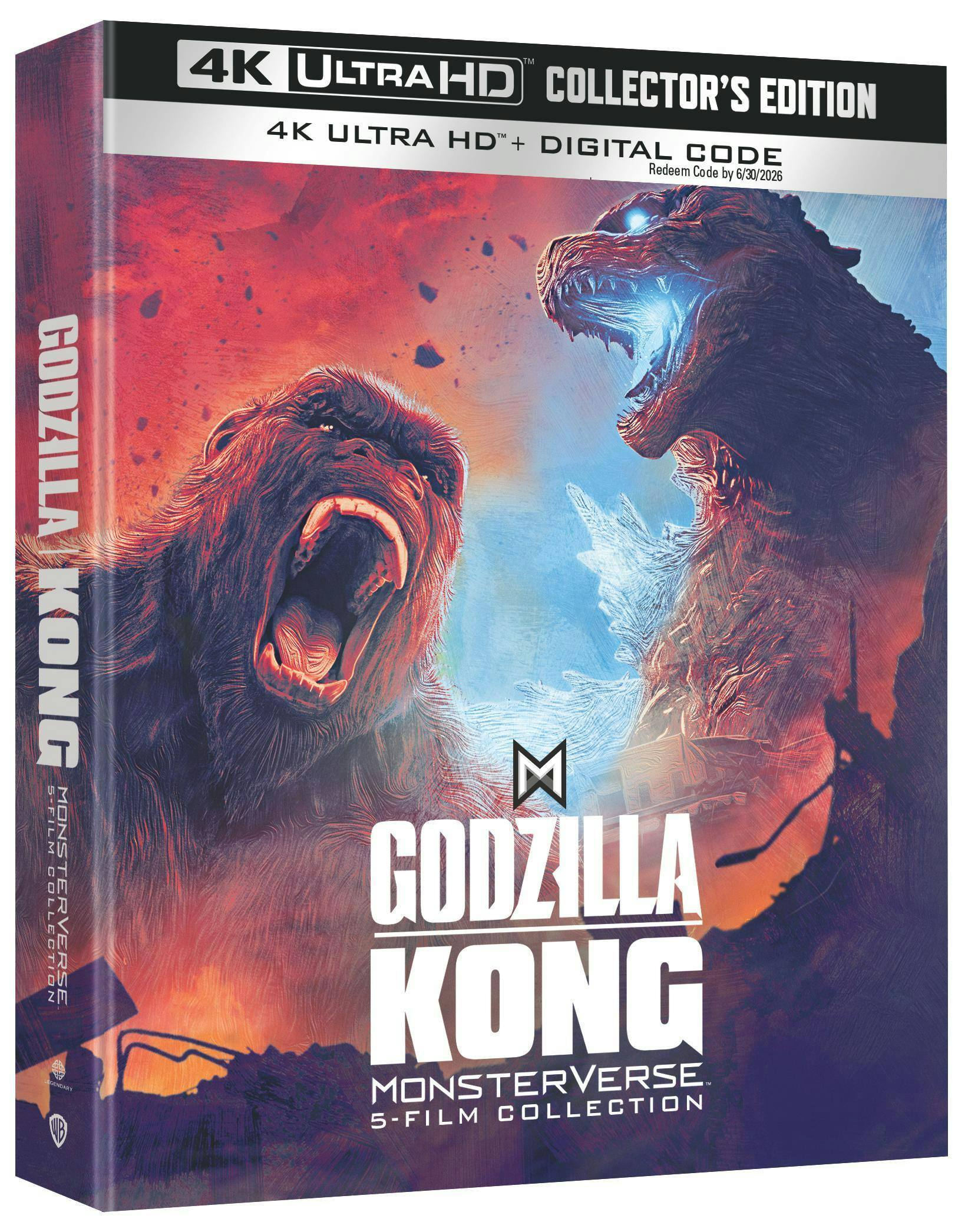Angle. Godzilla/Kong Monsterverse 5-Film Collector’s Edition (Limited Edition 4K Ultra HD) [UHD].
