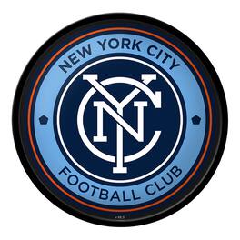 The Fan-Brand - New York City FC 17.5" Modern Disc Wall Sign - Multicolor