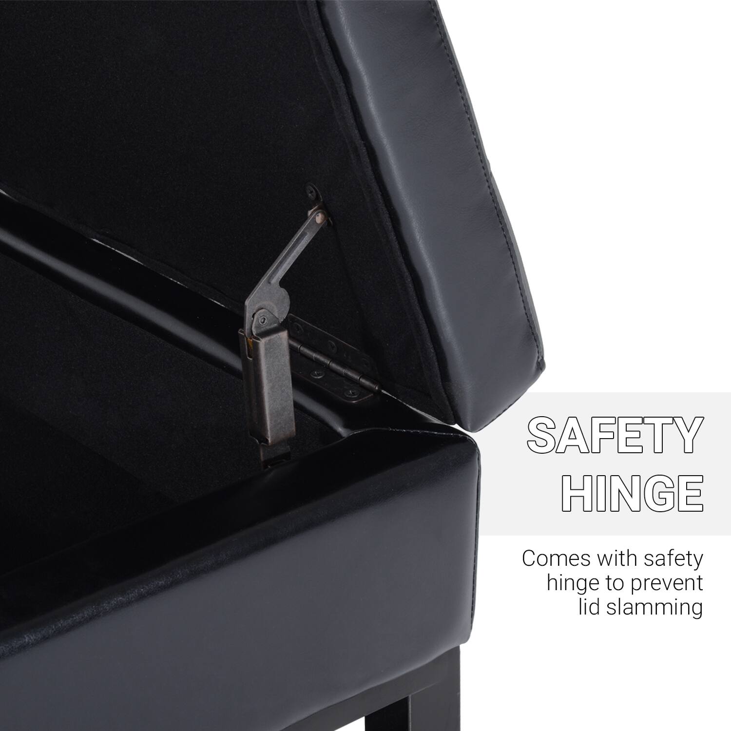 SAFETY HINGE
Comes with safety hinge to prevent lid slamming