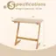 Specifications:
Weight Capacity: 110 lbs
Dimensions: 16" x 30" x 28"