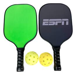 ESPN - Neon Pickleball Set (2 neon paddles, 2 balls) - Green