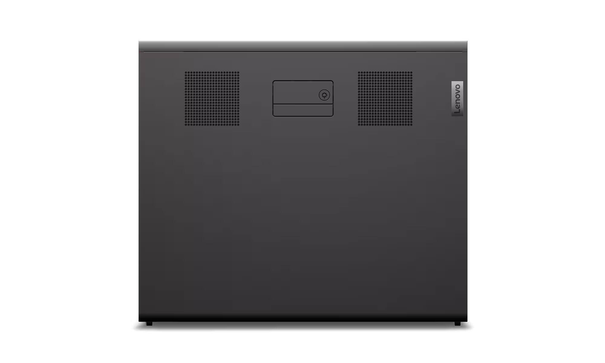 Back. Lenovo - Lenovo ThinkStation P8 PC Ryzen Threadripper PRO 7945WX T400 32GB 1TB SSD W11P - Black.