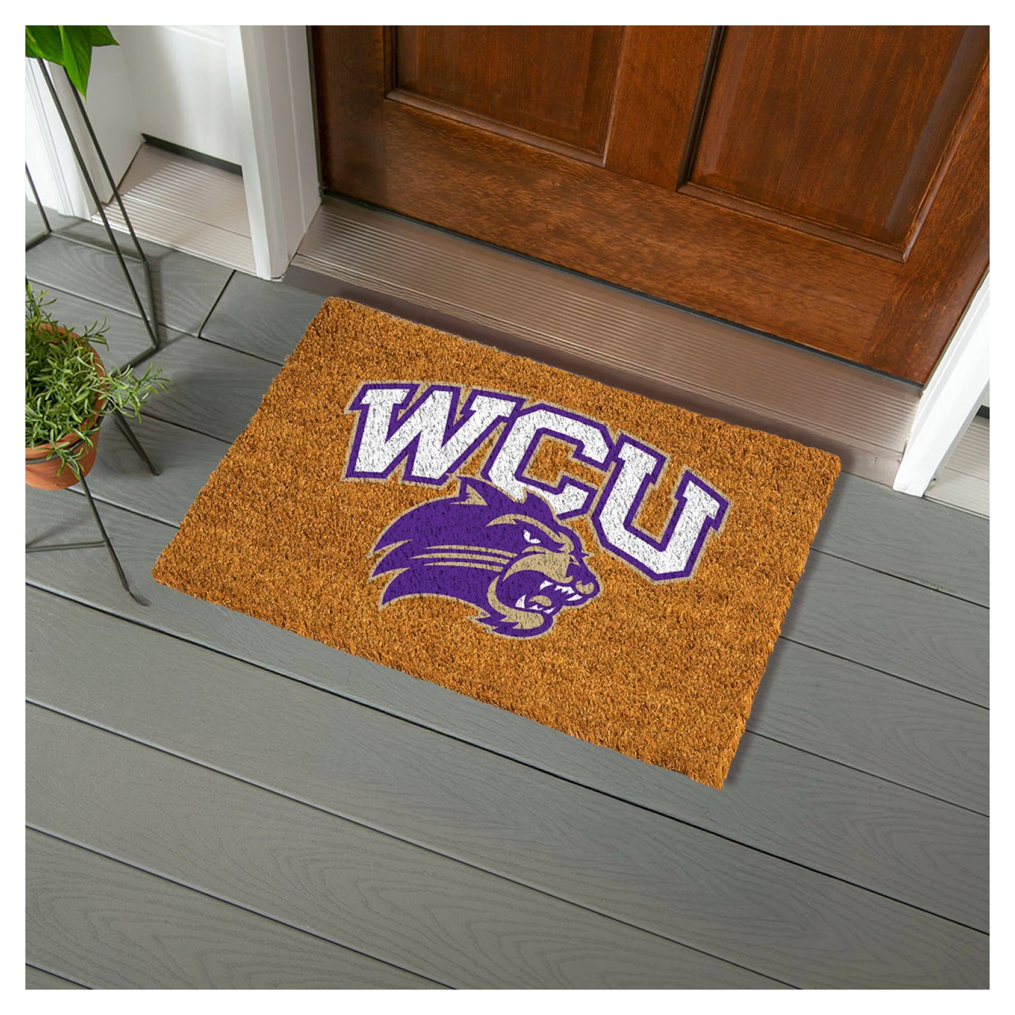 Alt View 1. Evergreen Enterprises - Western Carolina Catamounts 28" x 16" Team Logo Outdoor Coir Mat - Multicolor.