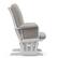 Alt View 16. Storkcraft - Tuscany Glider and Ottoman - White/Taupe Swirl.