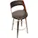 Alt View 15. LumiSource - Cecina Wood Barstool - Walnut/Brown.