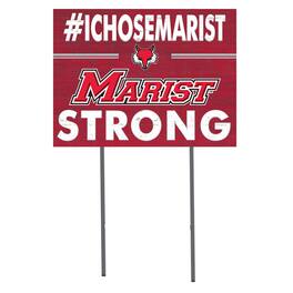 Jardine - Marist Foxes 18'' x 24'' I Chose Lawn Sign - Red